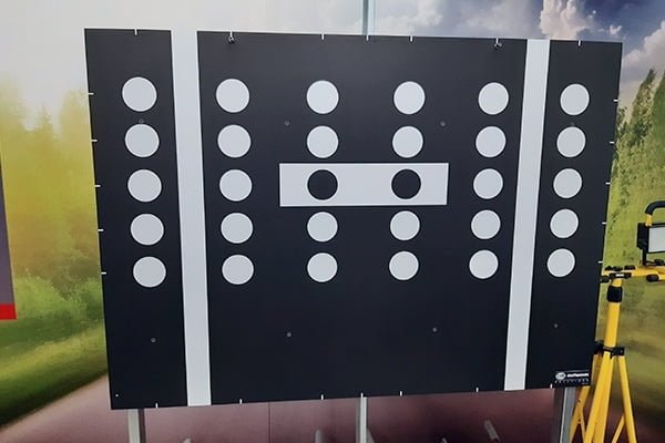 Panel de calibración de cámara ADAS