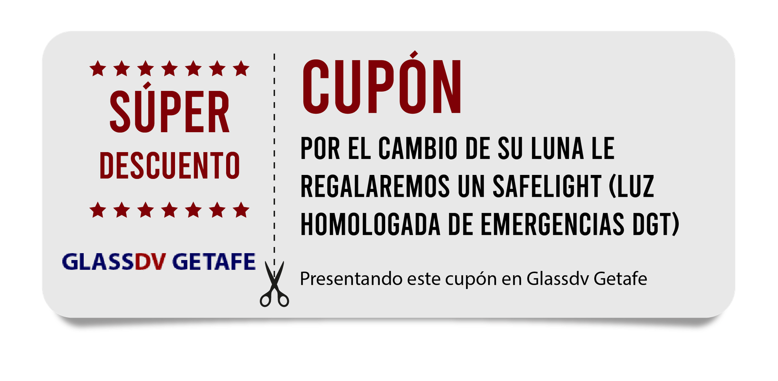 Cupón de regalo de Glass DV Getafe